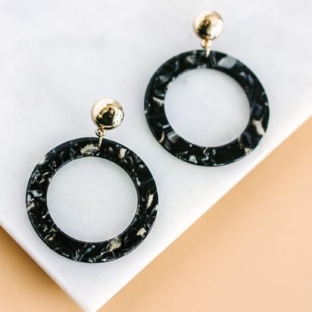 Radiant Circular Resin Earrings Vici